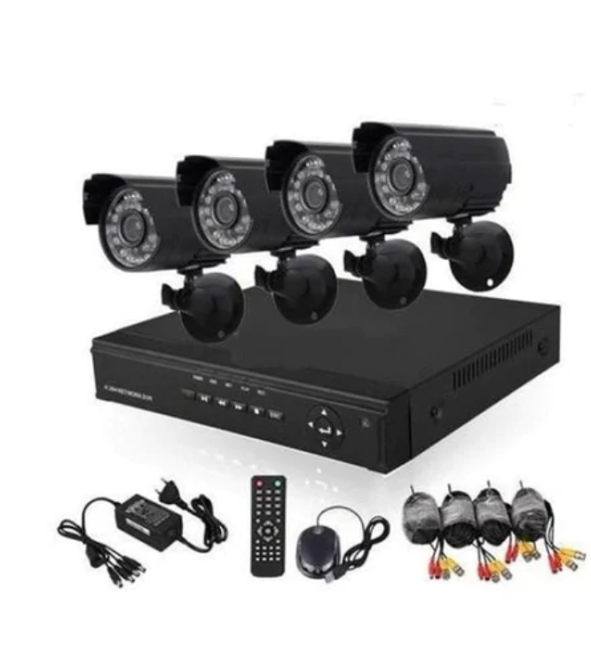 Пълен пакет - Dvr + 4 камери - "KIT" Комплект за видеонаблюдение