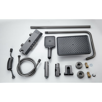 Модерна Душ Система с Термостатен Смесител на 15см