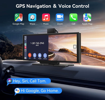 Универсална Мултимедия за Автомобил 7 Инча с Безжичен Apple CarPlay и Android Auto – Сензорен Екран