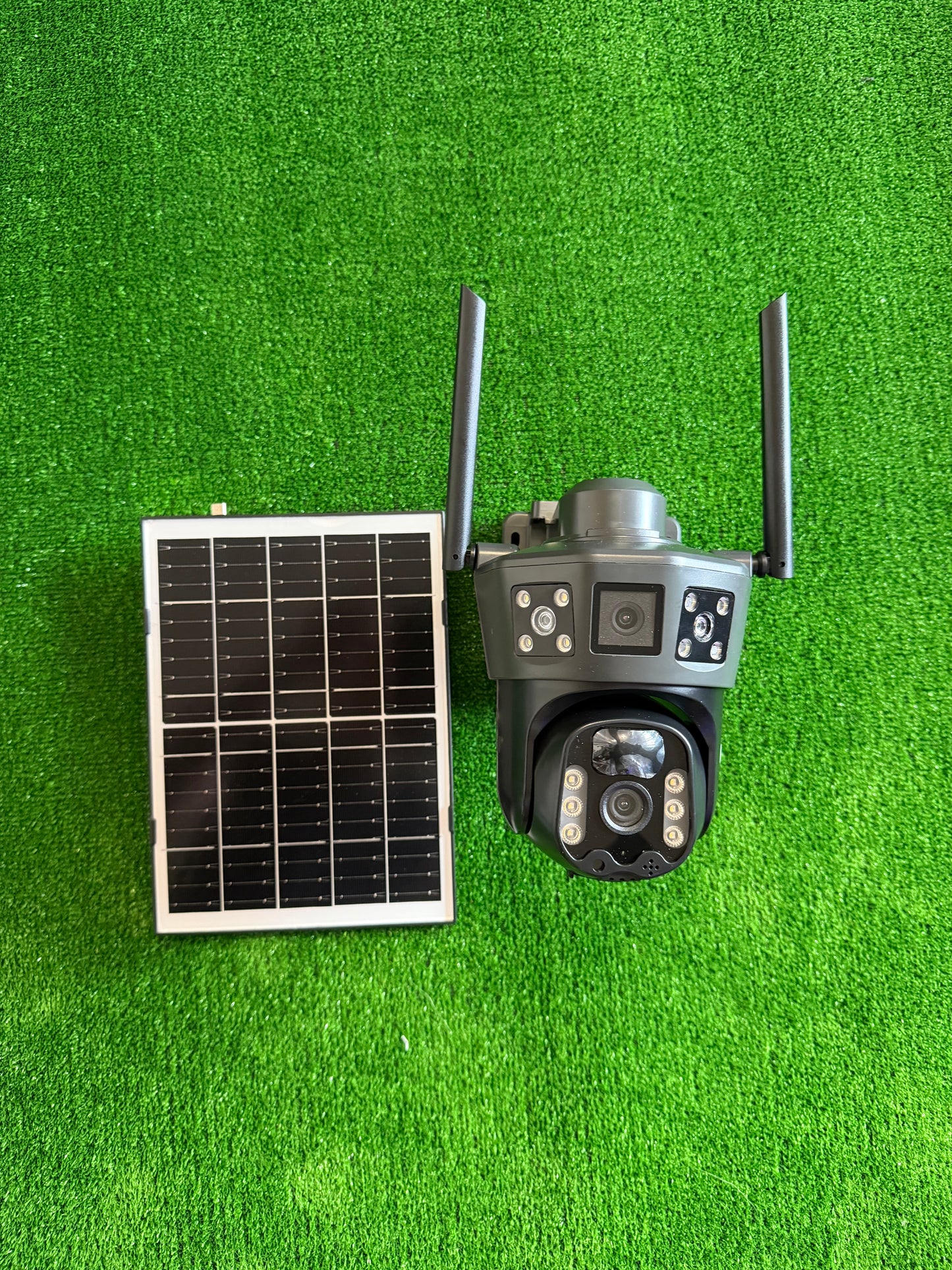 4G Соларна Въртяща Камера SIM карта , DUAL LENSE