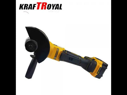 Aкумулаторен ъглошлайф KraftRoyal 36V 8,0 Ah 2 батерии зарядно в куфар