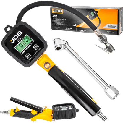 Пистолет за Гуми С Дигитален МАНОМЕТЪР LCD ДИСПЛЕЙ 0-14BAR JCB , A612