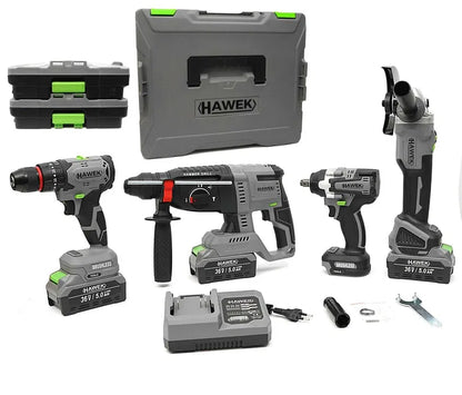 Акумулаторни инструменти 4 части 36v , HAWEK , HW-3008