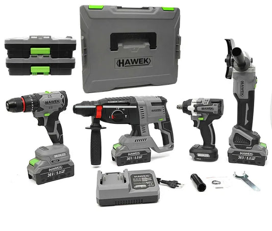 Акумулаторни инструменти 4 части 36v , HAWEK , HW-3008